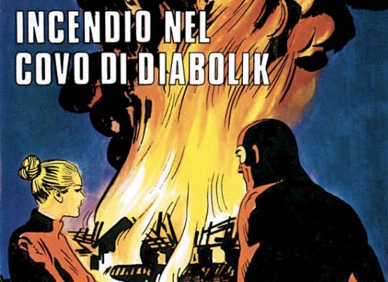 Incendio nel covo di Diabolik
