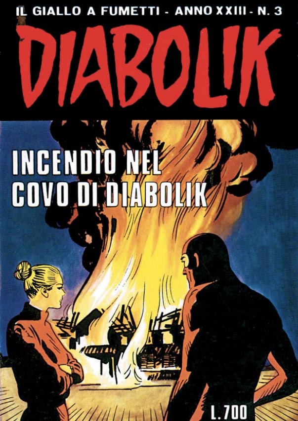 Incendio nel covo di Diabolik