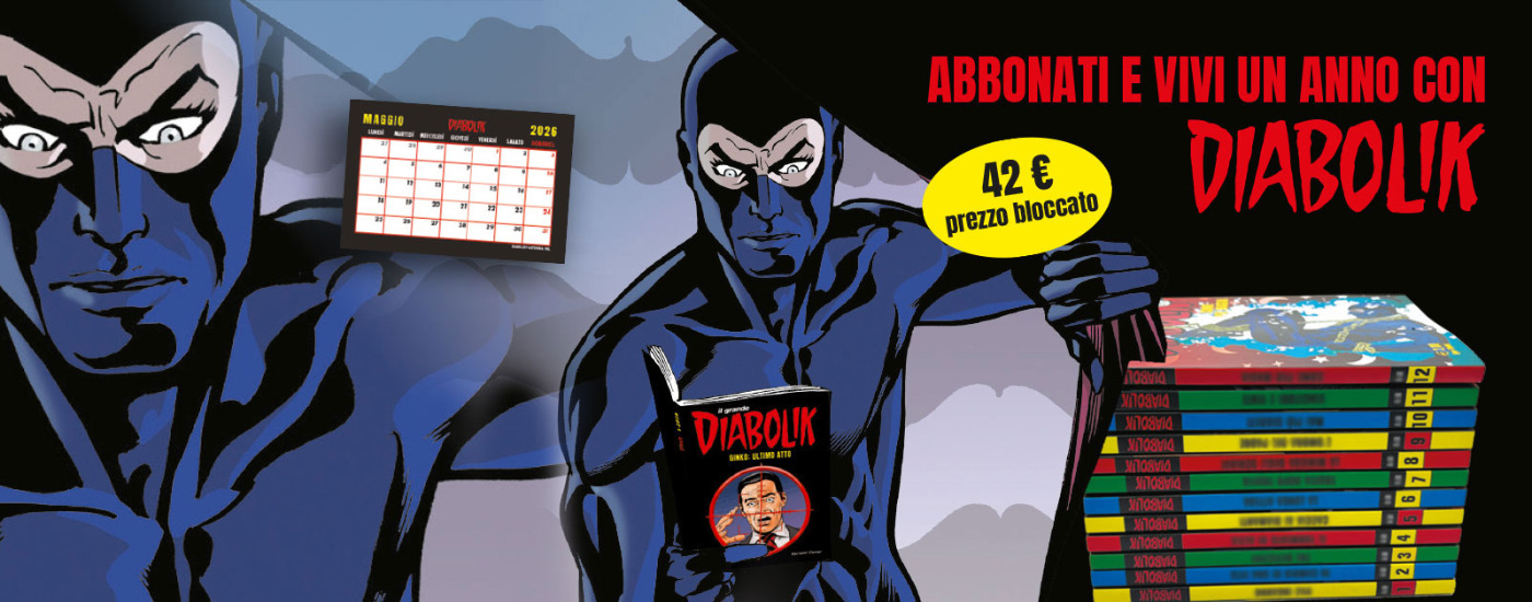 Immagine slide Abbonati e vivi un anno con Diabolik!