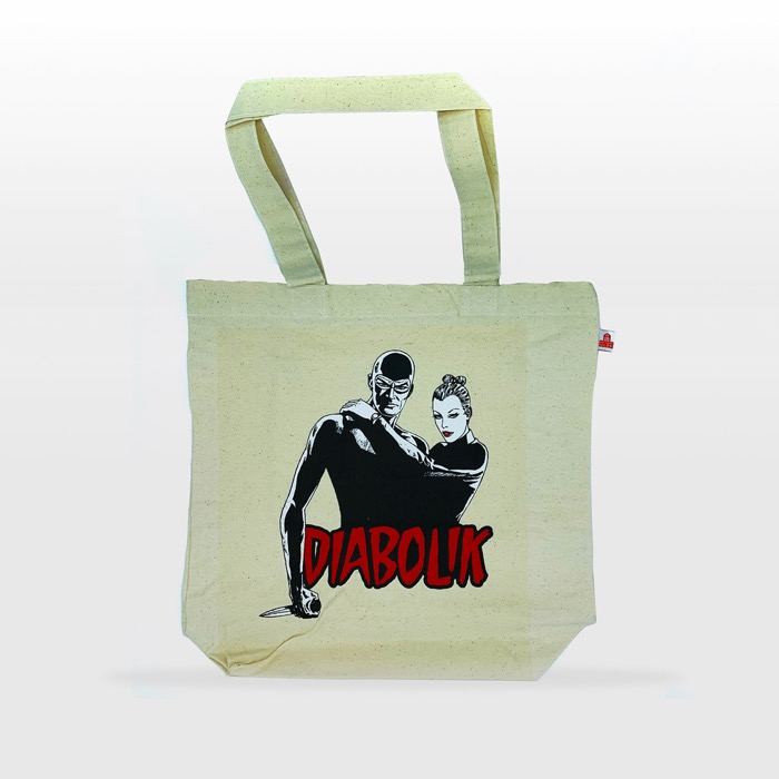 1 - Shopper beige Diabolik ed Eva