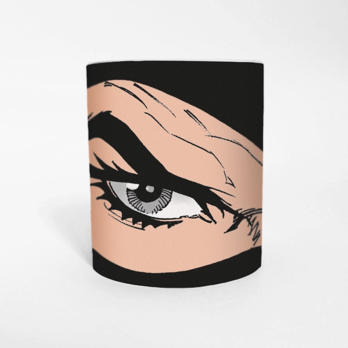 1 - Tazza bianca occhi